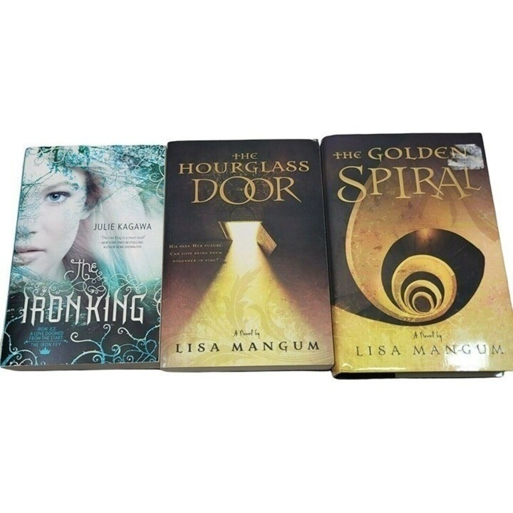 Julie Kagawa Lisa Mangum Fantasy Book Lot 3 The Iron King Hourglass Door Spiral